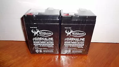 Lot Of 2 Genuine Wildgame EDrenaline Deer Feeder 6V Rechargeable Batteries #6VB • $31.95