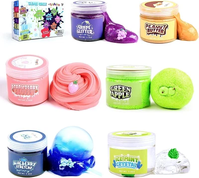 $32.75 • Buy Slime Kit For Girls Boys, 6 Different Scented & Premade Slimes In 28 Oz AU