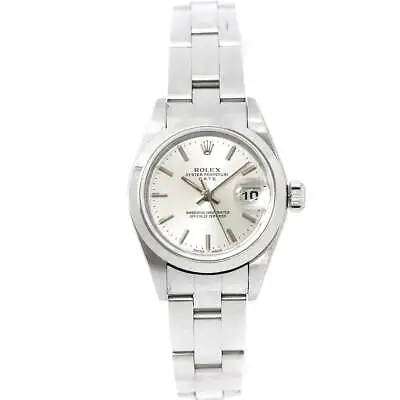 $3916.67 • Buy ROLEX Oyster Perpetual Date 79160 Serial F Silver Dial Ladies Watch 90175856