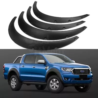 For Ford Ranger XL XLS XLT Black 4.5  Fender Flares Wheel Arches Cover Body Kit • $69.71