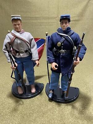 GI Joe Civil War Union And Confederate Soldiers - Free Shipping • $45