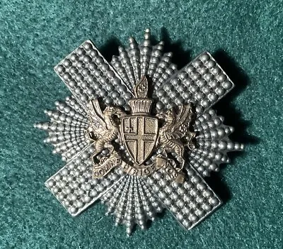 Ww1 Rare City Of London Volunteer Regiment Scottish Company Cap Badge M515 • £19.99