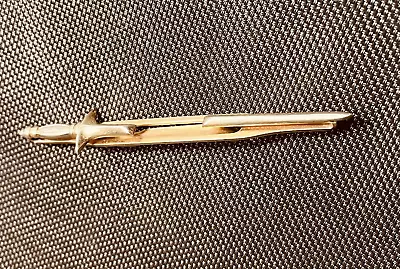 SWANK Sword Gold Plated Silver Handle Vintage Tie Clip • $14.95