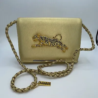 Vintage Nima Gold Leopard Bag • $44