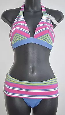 Huit Reglisse Azur Underwire Halter Bikini Top & Fold Brief Set Size 32c/10c New • $19.20