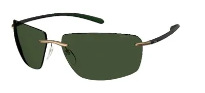 £350 • Buy Silhouette BISCAYNE BAY 8727 Black Pine Green/Green One Size Unisex Sunglasses