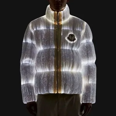 MONCLER Palm Angels MAYA 70 Down Jacket Puffer LED Light Glow Bright White 3 M L • $11500