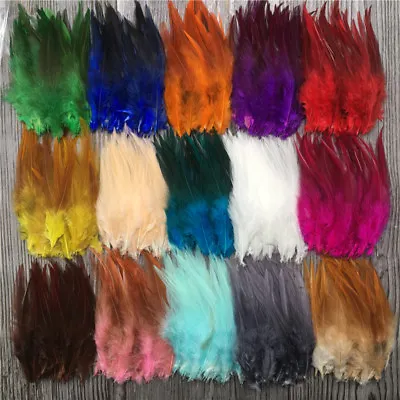 Wholesale！50/1000pcs Beautiful High Quality Rooster Feathers 4-6 Inches/10-15 Cm • £2.39