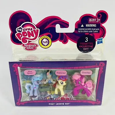 My Little Pony PONY LESSON SET: Silver Spoon Cheerilee Twist-a-Loo Sealed Hasbro • $32.95