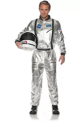 Silver Moon Astronaut Jumpsuit Embroidered Patches Space Costume Adult Men • $27.56