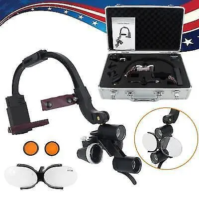 3.5X 5W Dental LED Head Light Lamp Magnifier Glass For Surgical Binocular Loupes • $109.99