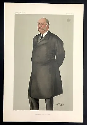 Lord Balfour Of Burleigh Vanity Fair Print Secretary For Scotland Colour 1902 • £35.13