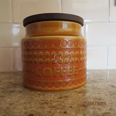Vintage Hornsea Pottery Saffron Coffee Storage  Jar Small 1970s 4.5 Inch. • £5
