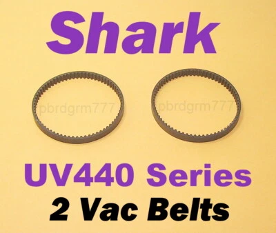 $6.95 • Buy (2) Vacuum Belts For The Shark UV440 Series Navigator Lift-Away Dlx Floor Brush