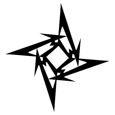  Metallica Ninja Star Logo Vinyl Decal • $3