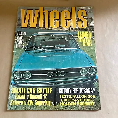 Vintage Australian February 1974 Wheels Car Magazine Ford Holden Torana Fiat • $40