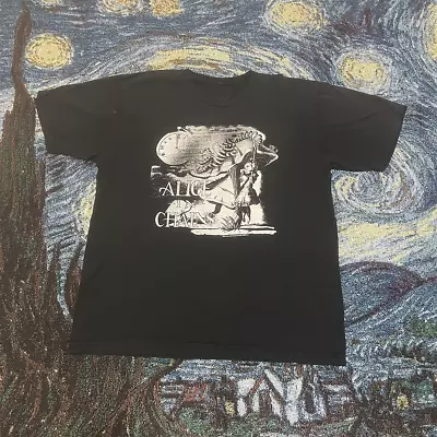 Vintage Alice In Chains Alice In Wonderland Tee T Shirt Black S-5XL GO319 • $22.99