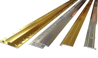 £4.99 • Buy ALL Carpet Door Bars Metal Plates Threshold - 3ft In Silver Or Brass