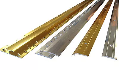 ALL Carpet Door Bars Metal Plates Threshold - 3ft In Silver Or Brass • £4.99