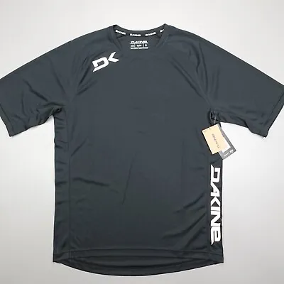 Dakine Thrillium S/S Jersey UPF Stretch Anti Microbial/Odor Black Men's Size L • $24.77