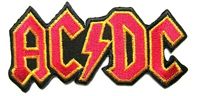 £4.95 • Buy ACDC LOGO Rock Heavy Metal Embroidered Iron On/ Sew On Patch 5.1 X10.4 Cm (HxW) 