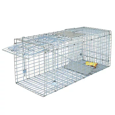 Animal Trap | 32 X12.5 X12  Large Steel Cage Spring Loaded Humane Rodent Possums • $29.29