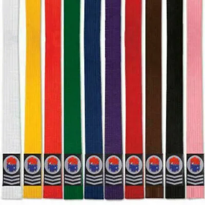 ProForce II 1.75  Double Wrap Solid Karate Polyester/Cotton Belt Judo Jiu Jitsu • $11.99