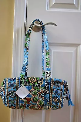 Vera Bradley Handbag Mini Duffel Duffle Purse Bag Bali Blue Jasmine- NWT! • $45