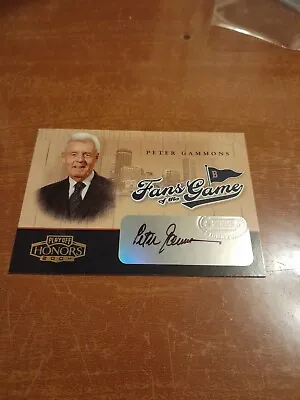 $49.99 • Buy Peter Gammons 2004 Playoff Honors Fans Of The Game Autograph Auto Red Sox
