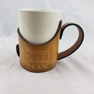 $14.99 • Buy Boeing 767 Team Coffee Mug With Leather Handle & Holder
