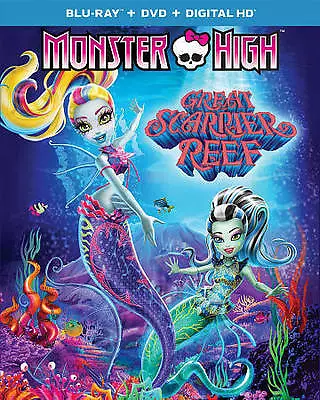 Monster High Great Scarrier Reef (Blu-ray) DISC & COVER ART ONLY NO CASE NEW  • $4.50