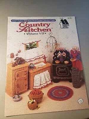 1993 Annies Country Kitchen VII 534B Fashion Doll Crochet Pattern Book Vntg 9559 • $12.99