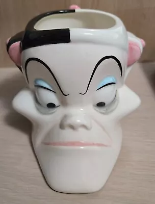 Vintage Walt Disney Company 101 Dalmatians Villains Cruella De Vil Figural Mug • $16.95