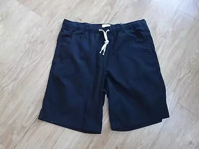 H&M Mens Black Elastic Waist Shorts MEDIUM EXCELLENT COND • $13.88