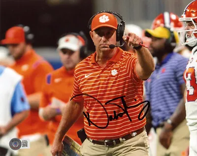 DABO SWINNEY SIGNED AUTOGRAPHED 8x10 PHOTO CLEMSON TIGERS FOOTBALL BECKETT BAS • $85