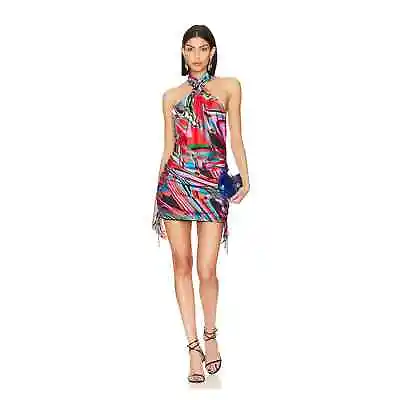 PatBo Psicodelia Backless Mini Dress In Kaleidoscope • $350