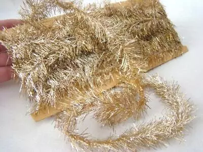 Dainty & Fine Vintage Tarnished Tinsel CHRISTMAS Feather Tree Garland • $44.95