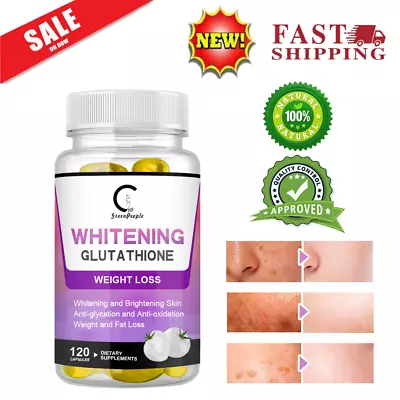 Best Glutathione Skin Whitening Pills Natural Anti Aging Supplement - 120 Pills • $13.99