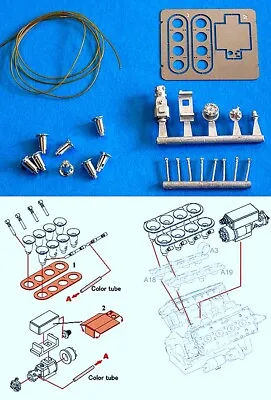 HIRO MFH 1/20 DFV METAL FUNNEL DISTRIBUTOR DETAIL For TAMIYA LOTUS WOLF P34 M23 • $55