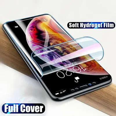 5 PCS Screen Protector Silicone For IPhone 15 14 13 12 11 Pro Max Hydrogel • $7.73