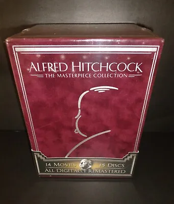 ALFRED HITCHCOCK MASTERPIECE COLLECTION-14 Film Box Set W/ 36 Page Booklet--DVD • $69.99