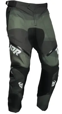 Thor Terrain In-the-boot Mx Pants - Green Camo - Motocross/offroad • $119.95
