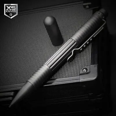 Tactical Grey Aluminum Pen Military Crown Head Multitool Outdoor Survival 6  • $12.95