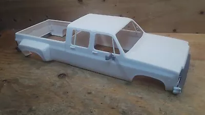 $175 • Buy 3D Printed RC CAR Chevy Truck C30 4 Door Crew Cab & Bed Dually 1/10 Body 1980s