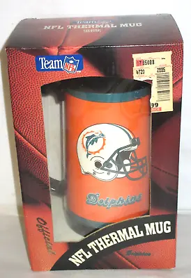 Miami Dolphins Coffee Cup THERMAL  Mug Official NFL Licensed (b9). • $29