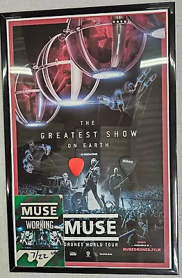 MUSE Collection- Framed Stage Pass & 2 Guitar Picks • $149