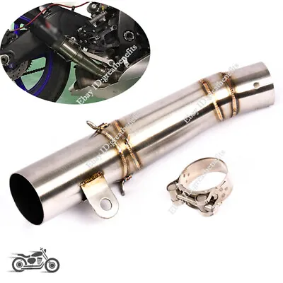 60mm Motorcycle Exhaust Mid Link Pipe Slip On Escape For Yamaha YZF R6 2006-2016 • $52