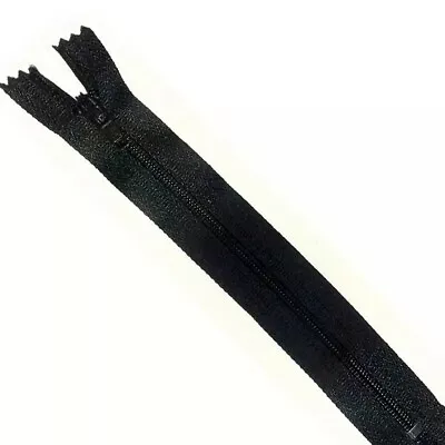 OPEN ENDED BLACK NYLON ZIP NO7 (LONG SIZES AVALIBLE)  27 Inch • £3.99