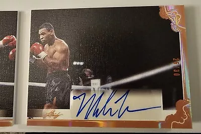 Mike Tyson  Booklet Auto 16/30 - 2023 Leaf Art Of Sport Beautiful  • $198.95