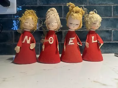 Vintage Shackman XMAS Christmas NOEL Dolls Angels • $40